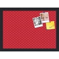 thumbnail image 1 of PinPix 18x13 Custom Cork Bulletin Board Red Circles Poster Board Has a Fabric Style Canvas Finish, Framed in Red Circles, by ArtToFrames (PinPix-500), 1 of 1