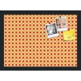 thumbnail image 1 of PinPix 18x13 Custom Cork Bulletin Board Red - Orange Diamond Poster Board Has a Fabric Style Canvas Finish, Framed in Red - Orange Diamond, by ArtToFrames (PinPix-331), 1 of 1