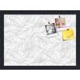 thumbnail image 1 of PinPix 18x13 Custom Cork Bulletin Board White Grey Poster Board Has a Fabric Style Canvas Finish, Framed in White Grey, by ArtToFrames (PinPix-1877), 1 of 5