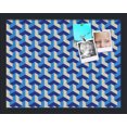 thumbnail image 1 of PinPix 18x14 Custom Cork Bulletin Board Baus Blue Beige Poster Board Has a Fabric Style Canvas Finish, Framed in Baus Blue Beige, by ArtToFrames (PinPix-1532), 1 of 1