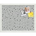 thumbnail image 1 of PinPix 18x14 Custom Cork Bulletin Board Bk Seemless Flower Poster Board Has a Fabric Style Canvas Finish, Framed in Bk Seemless Flower, by ArtToFrames (PinPix-122), 1 of 6