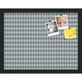 thumbnail image 1 of PinPix 18x14 Custom Cork Bulletin Board Grey - Blue Diamond Poster Board Has a Fabric Style Canvas Finish, Framed in Grey - Blue Diamond, by ArtToFrames (PinPix-227), 1 of 1