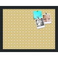 thumbnail image 1 of PinPix 18x14 Custom Cork Bulletin Board Vintage Yellow Flower Poster Board Has a Fabric Style Canvas Finish, Framed in Vintage Yellow Flower, by ArtToFrames (PinPix-269), 1 of 1