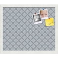 thumbnail image 1 of PinPix 18x15 Custom Cork Bulletin Board Blue Diamond Poster Board Has a Fabric Style Canvas Finish, Framed in Blue Diamond, by ArtToFrames (PinPix-222), 1 of 6