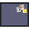 thumbnail image 1 of PinPix 18x15 Custom Cork Bulletin Board Dark Purple Dots Poster Board Has a Fabric Style Canvas Finish, Framed in Dark Purple Dots, by ArtToFrames (PinPix-401), 1 of 6