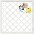 thumbnail image 1 of PinPix 18x18 Custom Cork Bulletin Board Diamond Modern Pattern Grey White Poster Board Has a Fabric Style Canvas Finish, Framed in Diamond Modern Pattern Grey White, by ArtToFrames (PinPix-1803), 1 of 5