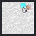 thumbnail image 1 of PinPix 18x18 Custom Cork Bulletin Board Grey White Poster Board Has a Fabric Style Canvas Finish, Framed in Grey White, by ArtToFrames (PinPix-1872), 1 of 5