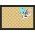 thumbnail image 1 of PinPix 19x13 Custom Cork Bulletin Board Floral Neon Yellow Poster Board Has a Fabric Style Canvas Finish, Framed in Floral Neon Yellow, by ArtToFrames (PinPix-273), 1 of 1