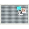 thumbnail image 1 of PinPix 19x13 Custom Cork Bulletin Board Grey - Blue Diamond Poster Board Has a Fabric Style Canvas Finish, Framed in Grey - Blue Diamond, by ArtToFrames (PinPix-227), 1 of 1
