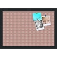 thumbnail image 1 of PinPix 19x13 Custom Cork Bulletin Board Pink - Beige Diamond Poster Board Has a Fabric Style Canvas Finish, Framed in Pink - Beige Diamond, by ArtToFrames (PinPix-290), 1 of 1