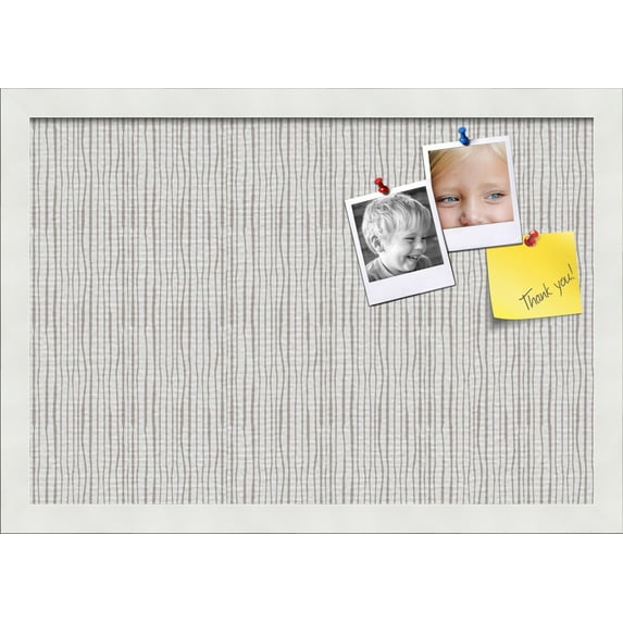 PinPix 19x13 Custom Cork Bulletin Board Poster Board Has a Fabric Style Canvas Finish, Framed in No Name, by ArtToFrames (PinPix-608)