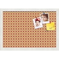 thumbnail image 1 of PinPix 19x13 Custom Cork Bulletin Board Red - Orange Diamond Poster Board Has a Fabric Style Canvas Finish, Framed in Red - Orange Diamond, by ArtToFrames (PinPix-331), 1 of 6