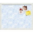 thumbnail image 1 of PinPix 19x15 Custom Cork Bulletin Board Circles Sketch Mill White Poster Board Has a Fabric Style Canvas Finish, Framed in Circles Sketch Mill White, by ArtToFrames (PinPix-1927), 1 of 1