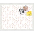 thumbnail image 1 of PinPix 19x15 Custom Cork Bulletin Board Vintage Botanical Pink Poster Board Has a Fabric Style Canvas Finish, Framed in Vintage Botanical Pink, by ArtToFrames (PinPix-1596), 1 of 1