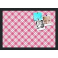 thumbnail image 1 of PinPix 20x14 Custom Cork Bulletin Board Argyle Pink Poster Board Has a Fabric Style Canvas Finish, Framed in Argyle Pink, by ArtToFrames (PinPix-635), 1 of 6