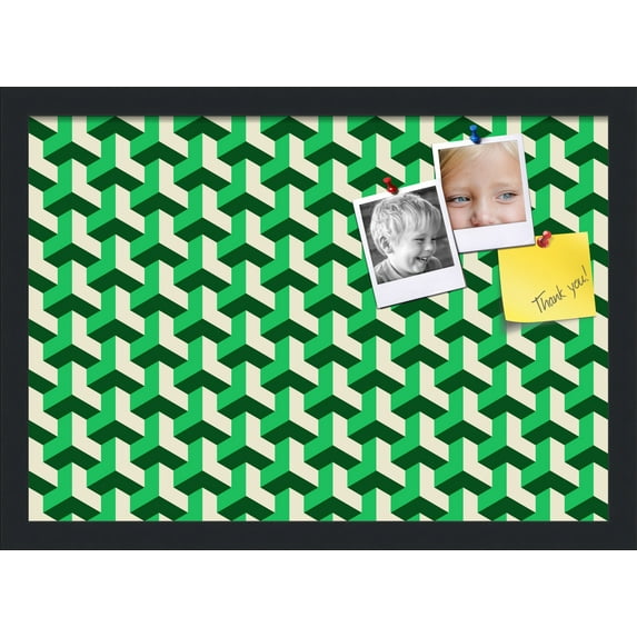 PinPix 20x14 Custom Cork Bulletin Board Baus Green Beige Poster Board Has a Fabric Style Canvas Finish, Framed in Baus Green Beige, by ArtToFrames (PinPix-1531)