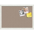 thumbnail image 1 of PinPix 20x14 Custom Cork Bulletin Board Brown Circles Poster Board Has a Fabric Style Canvas Finish, Framed in Brown Circles, by ArtToFrames (PinPix-492), 1 of 6
