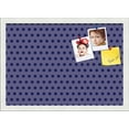 thumbnail image 1 of PinPix 20x14 Custom Cork Bulletin Board Dark Purple Dots Poster Board Has a Fabric Style Canvas Finish, Framed in Dark Purple Dots, by ArtToFrames (PinPix-401), 1 of 6