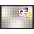 thumbnail image 1 of PinPix 20x14 Custom Cork Bulletin Board Light Brown Polka Dot Poster Board Has a Fabric Style Canvas Finish, Framed in Light Brown Polka Dot, by ArtToFrames (PinPix-502), 1 of 6