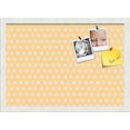 thumbnail image 1 of PinPix 20x14 Custom Cork Bulletin Board Orange Polka Dot Poster Board Has a Fabric Style Canvas Finish, Framed in Orange Polka Dot, by ArtToFrames (PinPix-266), 1 of 6