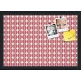 thumbnail image 1 of PinPix 20x14 Custom Cork Bulletin Board  Poster Board Has a Fabric Style Canvas Finish, Framed in Retro Patterns, by ArtToFrames (PinPix-237), 1 of 5