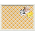 thumbnail image 1 of PinPix 20x15 Custom Cork Bulletin Board Argyle Orange Poster Board Has a Fabric Style Canvas Finish, Framed in Argyle Orange, by ArtToFrames (PinPix-636), 1 of 1