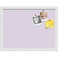 thumbnail image 1 of PinPix 20x15 Custom Cork Bulletin Board Light Purple Dots Poster Board Has a Fabric Style Canvas Finish, Framed in Light Purple Dots, by ArtToFrames (PinPix-503), 1 of 6