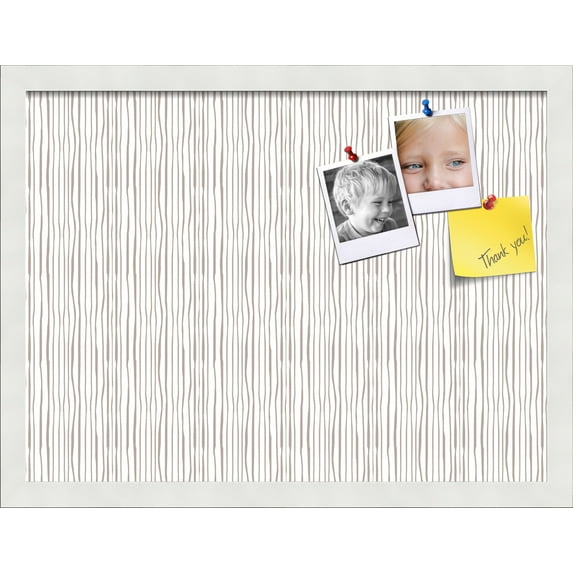 PinPix 20x15 Custom Cork Bulletin Board Poster Board Has a Fabric Style Canvas Finish, Framed in No Name, by ArtToFrames (PinPix-608)