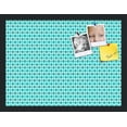 thumbnail image 1 of PinPix 20x15 Custom Cork Bulletin Board  Poster Board Has a Fabric Style Canvas Finish, Framed in Retro Patterns, by ArtToFrames (PinPix-234), 1 of 5