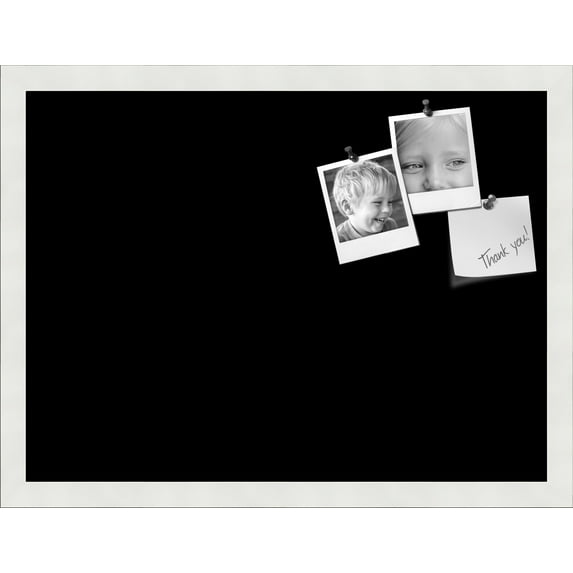 PinPix 20x15 Custom Cork Bulletin Board Solid Black Poster Board Has a Fabric Style Canvas Finish, Framed in Solid Black, by ArtToFrames (PinPix-622)