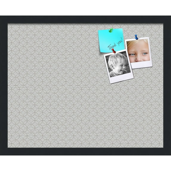 PinPix 20x16 Custom Cork Bulletin Board Beige Circles Poster Board Has a Fabric Style Canvas Finish, Framed in Beige Circles, by ArtToFrames (PinPix-491)