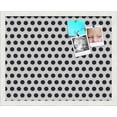 thumbnail image 1 of PinPix 20x16 Custom Cork Bulletin Board Black Polka Dot Poster Board Has a Fabric Style Canvas Finish, Framed in Black Polka Dot, by ArtToFrames (PinPix-200), 1 of 6