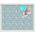 thumbnail image 1 of PinPix 20x16 Custom Cork Bulletin Board Bohemian Circles Turquoise Poster Board Has a Fabric Style Canvas Finish, Framed in Bohemian Circles Turquoise, by ArtToFrames (PinPix-1588), 1 of 5
