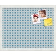 thumbnail image 1 of PinPix 20x16 Custom Cork Bulletin Board Bule Polka Dot Poster Board Has a Fabric Style Canvas Finish, Framed in Bule Polka Dot, by ArtToFrames (PinPix-341), 1 of 6