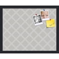 thumbnail image 1 of PinPix 20x16 Custom Cork Bulletin Board Diamond Modern Pattern Grey Poster Board Has a Fabric Style Canvas Finish, Framed in Diamond Modern Pattern Grey, by ArtToFrames (PinPix-1802), 1 of 5