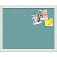 thumbnail image 1 of PinPix 20x16 Custom Cork Bulletin Board Maze Aqua Poster Board Has a Fabric Style Canvas Finish, Framed in Maze Aqua, by ArtToFrames (PinPix-1832), 1 of 5