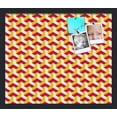thumbnail image 1 of PinPix 20x17 Custom Cork Bulletin Board Baus Red Gold Poster Board Has a Fabric Style Canvas Finish, Framed in Baus Red Gold, by ArtToFrames (PinPix-1533), 1 of 1