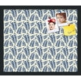 thumbnail image 1 of PinPix 20x17 Custom Cork Bulletin Board Fern Navy Poster Board Has a Fabric Style Canvas Finish, Framed in Fern Navy, by ArtToFrames (PinPix-1583), 1 of 5