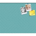thumbnail image 1 of PinPix 20x17 Custom Cork Bulletin Board Lattice Aqua Poster Board Has a Fabric Style Canvas Finish, Framed in Lattice Aqua, by ArtToFrames (PinPix-1816), 1 of 5