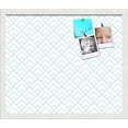 thumbnail image 1 of PinPix 20x17 Custom Cork Bulletin Board Peaks Modern Pattern White Aqua Poster Board Has a Fabric Style Canvas Finish, Framed in Peaks Modern Pattern White Aqua, by ArtToFrames (PinPix-1791), 1 of 6