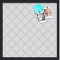 thumbnail image 1 of PinPix 20x20 Custom Cork Bulletin Board Diamond Modern Pattern Grey White Poster Board Has a Fabric Style Canvas Finish, Framed in Diamond Modern Pattern Grey White, by ArtToFrames (PinPix-1803), 1 of 5