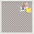 thumbnail image 1 of PinPix 20x20 Custom Cork Bulletin Board Light Brown Clover Poster Board Has a Fabric Style Canvas Finish, Framed in Light Brown Clover, by ArtToFrames (PinPix-540), 1 of 5
