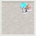 thumbnail image 1 of PinPix 20x20 Custom Cork Bulletin Board Sand White Poster Board Has a Fabric Style Canvas Finish, Framed in Sand White, by ArtToFrames (PinPix-1875), 1 of 5