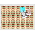 thumbnail image 1 of PinPix 21x15 Custom Cork Bulletin Board Blue And Red Leaves Poster Board Has a Fabric Style Canvas Finish, Framed in Blue And Red Leaves, by ArtToFrames (PinPix-561), 1 of 6