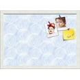 thumbnail image 1 of PinPix 21x15 Custom Cork Bulletin Board Circles Sketch Mill White Poster Board Has a Fabric Style Canvas Finish, Framed in Circles Sketch Mill White, by ArtToFrames (PinPix-1927), 1 of 1