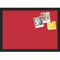thumbnail image 1 of PinPix 21x15 Custom Cork Bulletin Board Red Circles Poster Board Has a Fabric Style Canvas Finish, Framed in Red Circles, by ArtToFrames (PinPix-500), 1 of 1