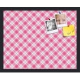 thumbnail image 1 of PinPix 21x17 Custom Cork Bulletin Board Argyle Pink Poster Board Has a Fabric Style Canvas Finish, Framed in Argyle Pink, by ArtToFrames (PinPix-635), 1 of 6