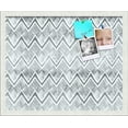 thumbnail image 1 of PinPix 21x17 Custom Cork Bulletin Board Bohemian Peaks Grey Poster Board Has a Fabric Style Canvas Finish, Framed in Bohemian Peaks Grey, by ArtToFrames (PinPix-1591), 1 of 5