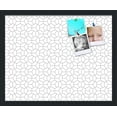 thumbnail image 1 of PinPix 21x17 Custom Cork Bulletin Board Modeco Hex Grey Poster Board Has a Fabric Style Canvas Finish, Framed in Modeco Hex Grey, by ArtToFrames (PinPix-1538), 1 of 1