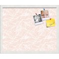 thumbnail image 1 of PinPix 21x17 Custom Cork Bulletin Board Peach White Poster Board Has a Fabric Style Canvas Finish, Framed in Peach White, by ArtToFrames (PinPix-1874), 1 of 5